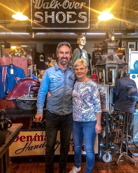 Mike Wolfe with his mother Rita Wolfe