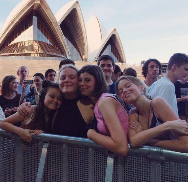 Milly Alcock enjoying trip with her friends