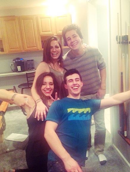 Natalie Noel with her friends