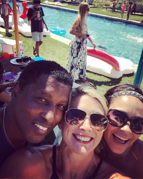 Nicole Pantenburg and Babyface with their manager Alysha Wheeler