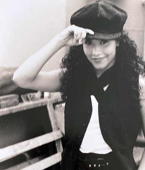 Nicole Pantenburg sporting a hat in her 20s