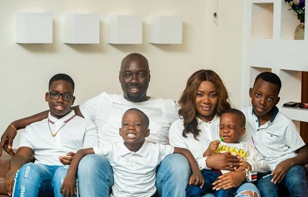 Obi Cubana with his family