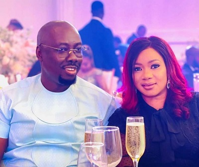 Obi Cubana with his wife Ebele Iyiegbu