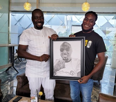 Obi Cubana's friend gifted him a sketch