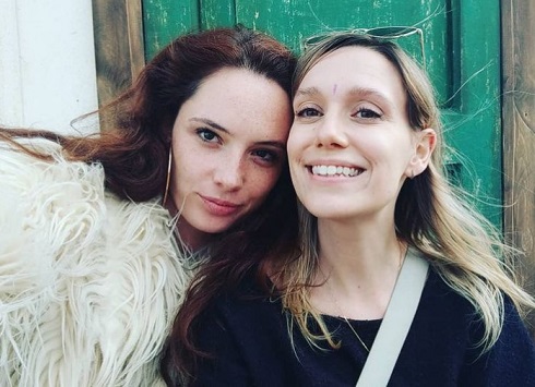 Olwen Kelly with best friend Lizzy Bee