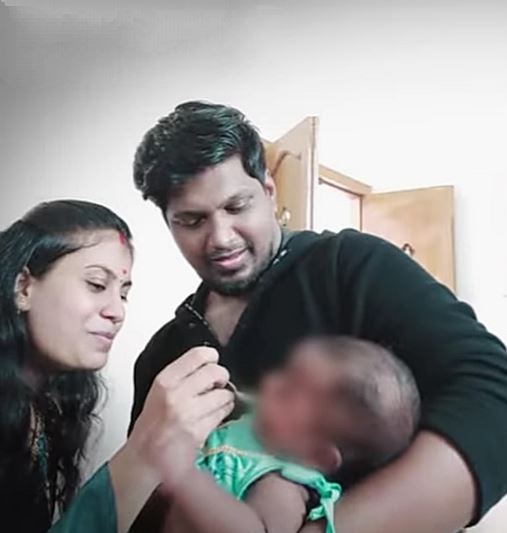 PUBG Madan OP with his wife Kiruthika and child