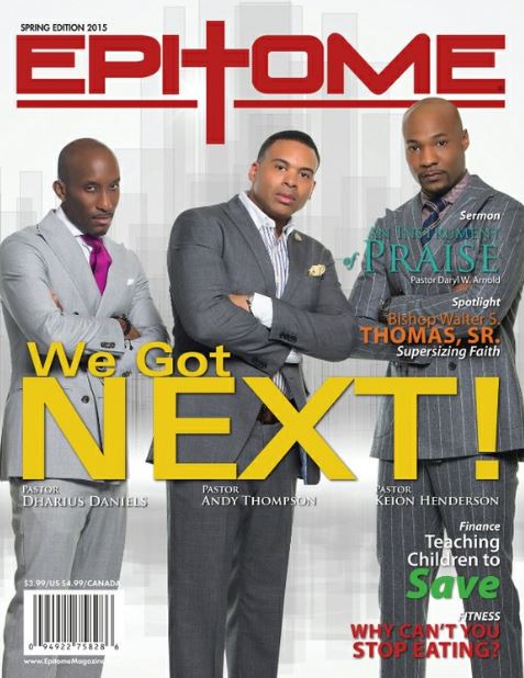Pastor Keion Henderson featured on various magazine cover pages