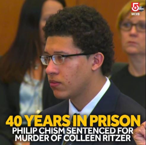 Philip Chism sentenced to 40 years in prison in the charge of first-degree murder of teacher Colleen Ritzer