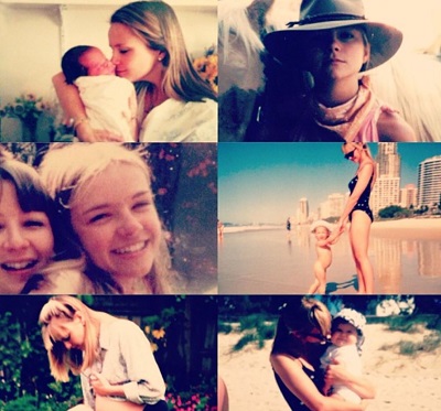 Phoebe Roberts old pictures with her mom Andrea Roberts