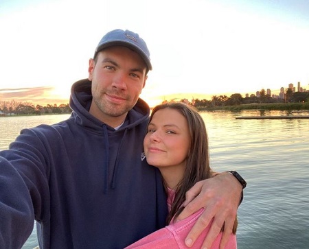 Phoebe Roberts with her boyfriend Nick Crosby