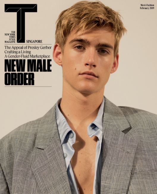 Presley Gerber appeared on the cover page of the NY Times Magazine