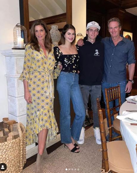 Presley Gerber with his family