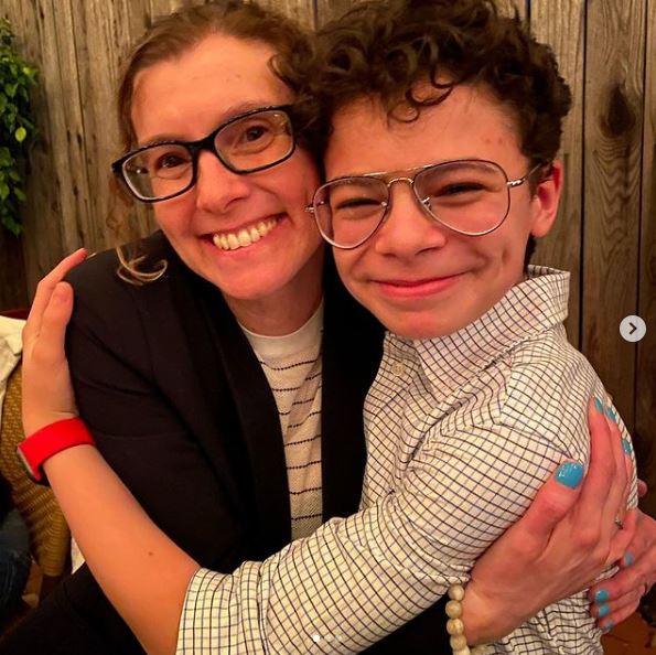 Raphael Alejandro with his mother