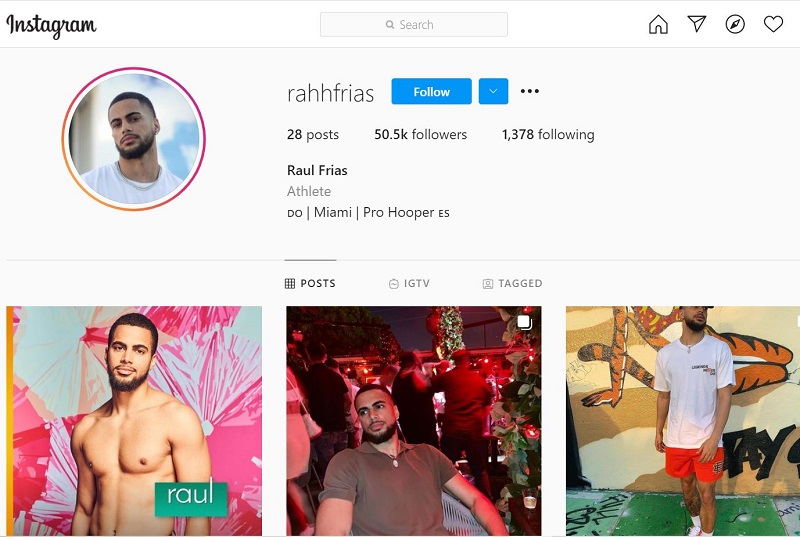 Raul Frias Instagram account