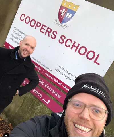Rob Beckett attended Coopers School in Chislehurst