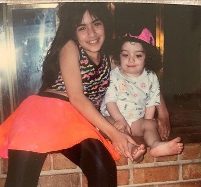 Sarah Shahi with her sister Samantha Shahi
