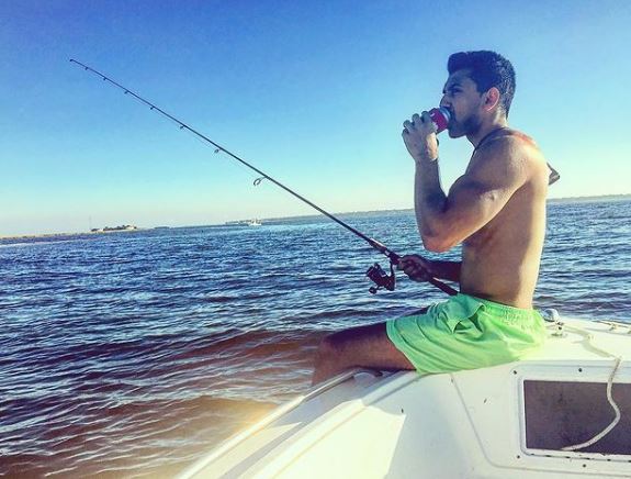Shah likes fishing