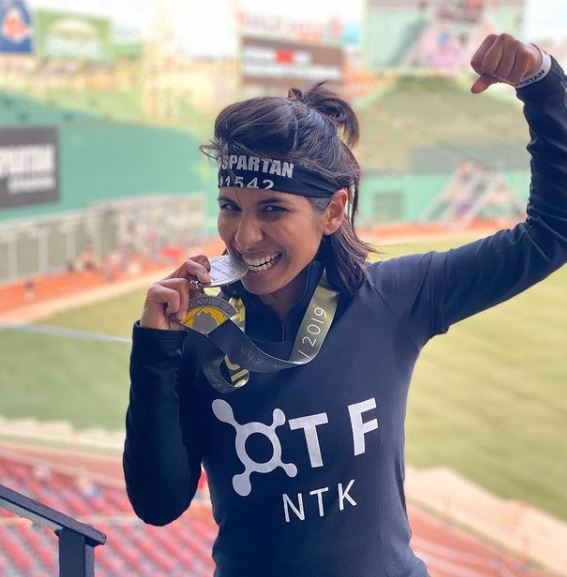 Sheena Melwani won Spartan medal