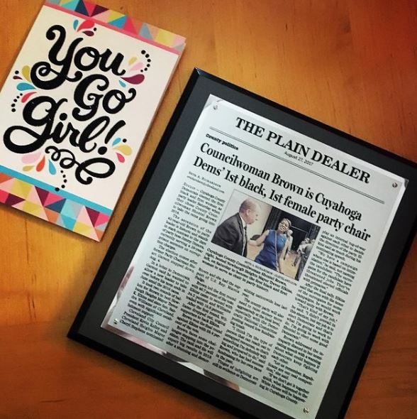 Shontel Brown article was appeared on the newspaper