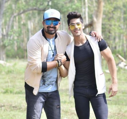 Simba Nagpal with Splitsvilla host Rannvijay