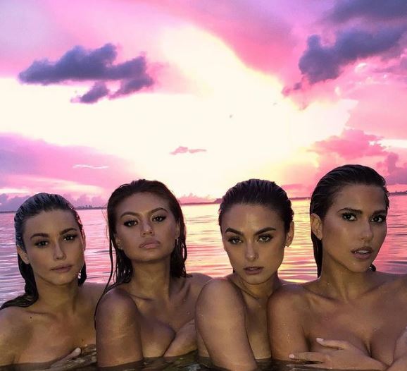 Sofia Jamora with her friends