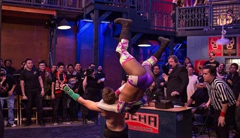 Sonny Kiss in a fight in Lucha Underground