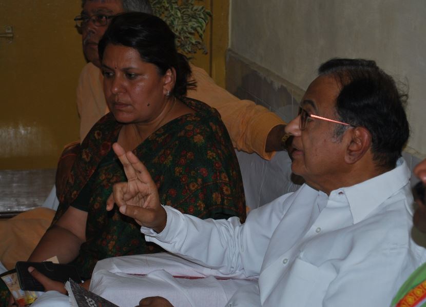 Supriya Shrinate with Congress leader