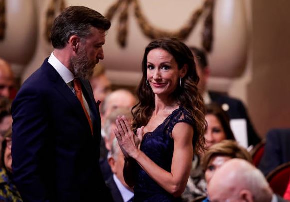 Telma Ortiz with her partner Robert Gavin