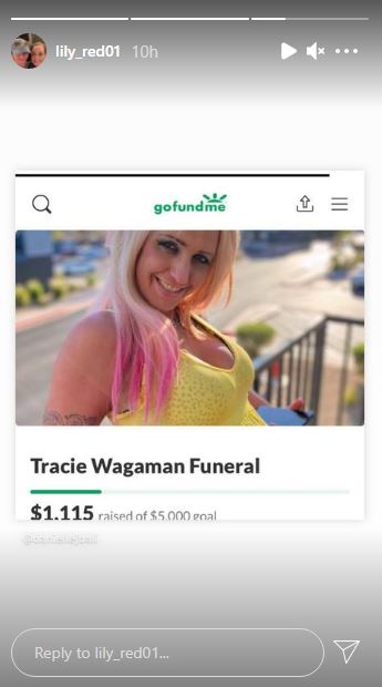 Tracie Wagaman friend Lily Red appealed to raise funds