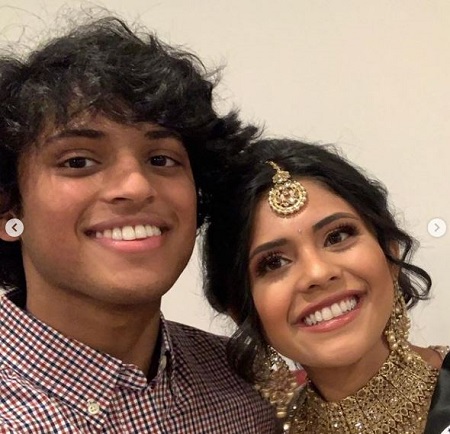 Vaidehi Dongre with her brother Vineet Dongre