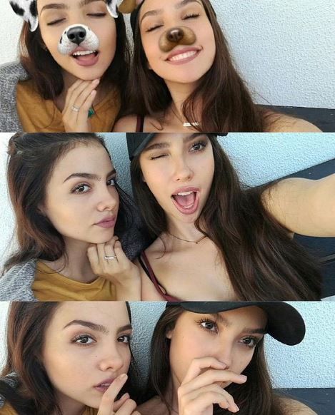 Valentina Acosta with her bestie Kelly