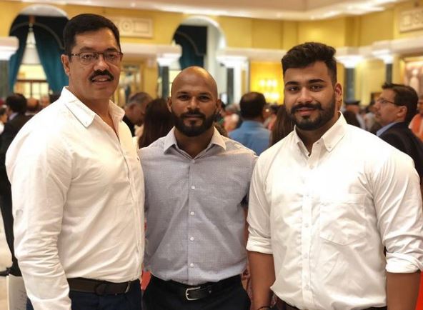 Vijay Sharma with his friends