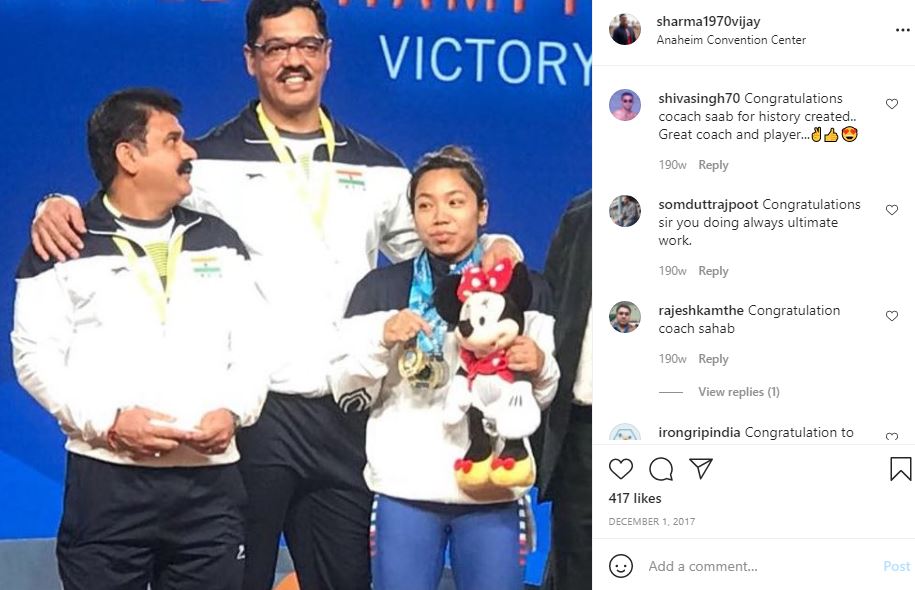 Vijay Sharma's first Instagram post