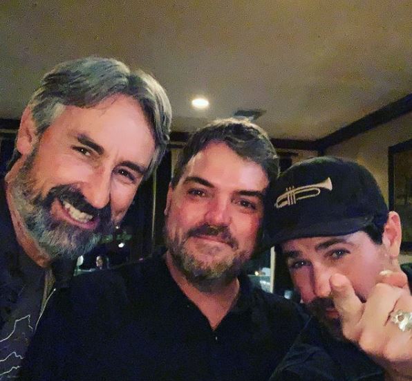 Wolfe with his friends