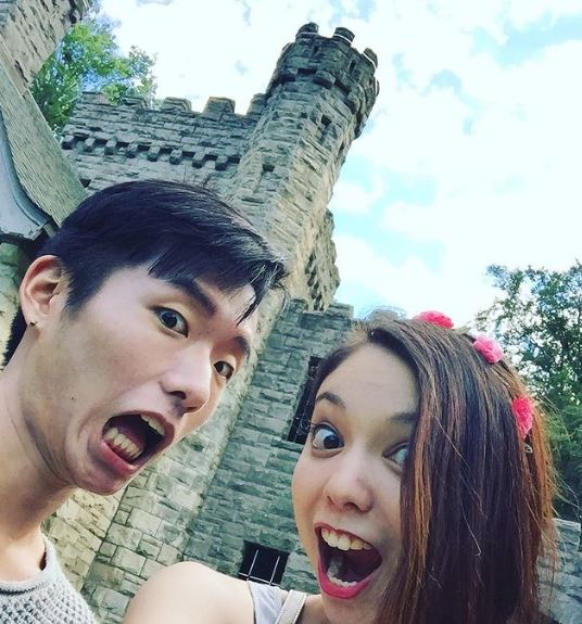 Xyla Foxlin with her best friend Wesley Han