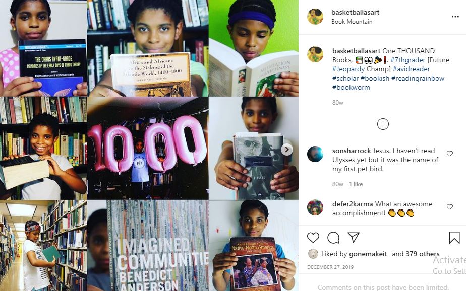 Zaila Avant-garde read over 1000 books