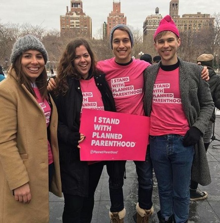 Zurkuhlen appeared in Planned Parenthood rally '