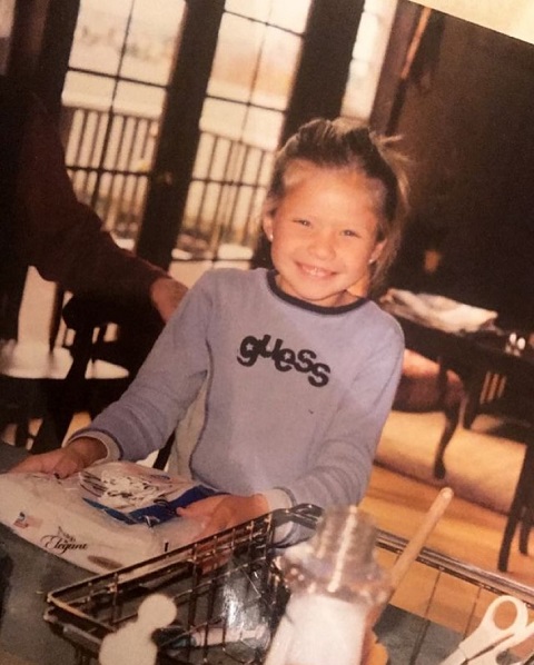 A childhood picture of Josie Canseco