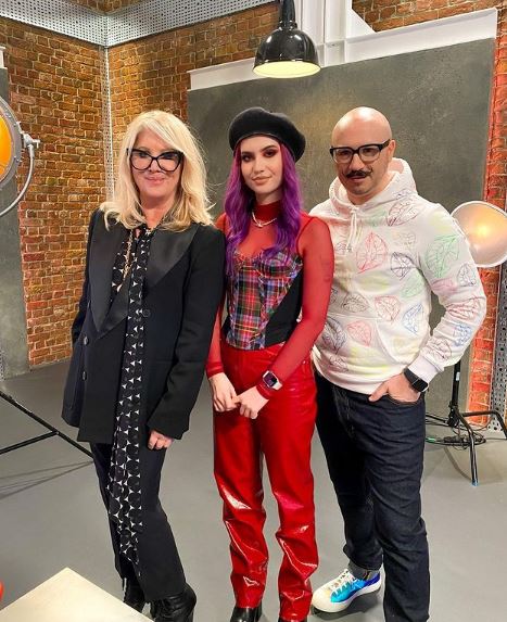 Abby Roberts with Dominic Skinner and Val Garland