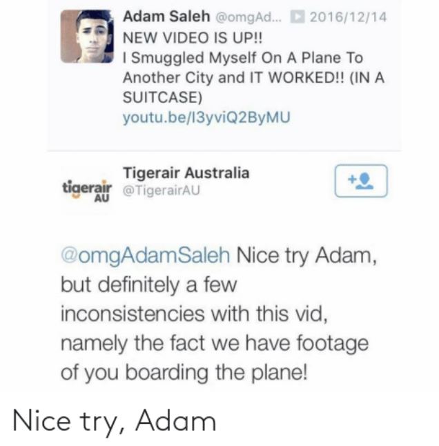 Adam Saleh Tigerair controversy