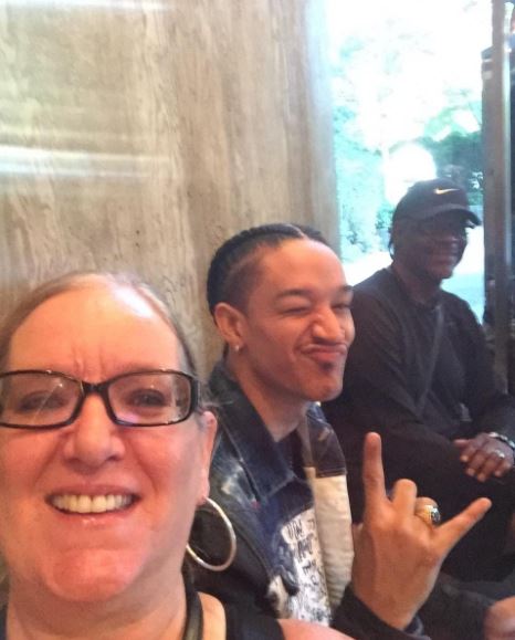 Ahlamalik Williams with his father Drew Williams and mother Laurie Williams