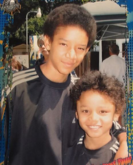 Ahlamalik's childhood photo with his brother Ahlijah Williams