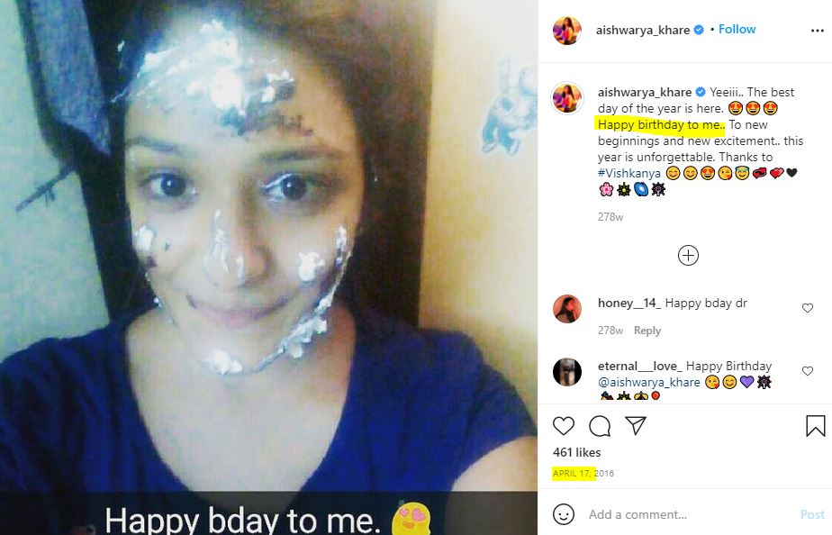 Aishwarya Khare birthday