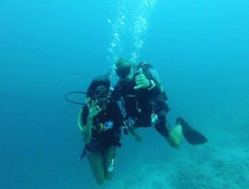 Aishwarya Khare experienced Scuba diving