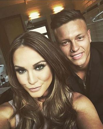 Alex Bowen with his ex girlfriend Vicky Pattison