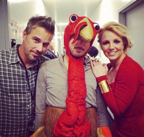 An old photo of Jason Trawick and Britney Spears