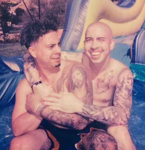An old photo of Landon McBroom with his brother Austin McBroom
