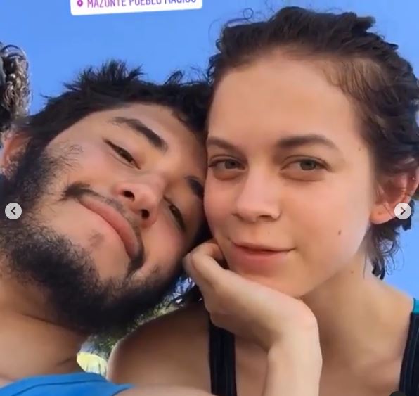 Ana Valeria Becerril and her partner Damian Romero