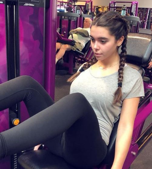 Anastasia Pagonis goes to the gym regularly