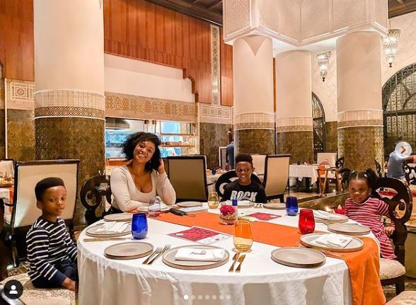 Anita Okoye spend time with kids